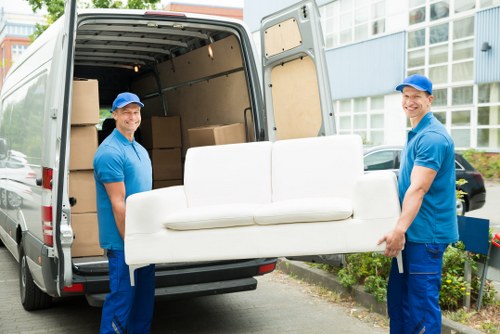 Commercial moving team planning an office relocation in Maida Vale