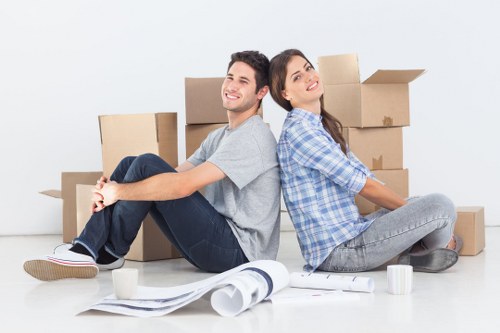 Local office removals team handling desks and files in Maida Vale