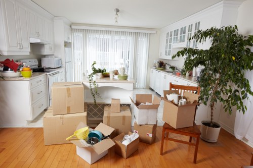 Trusted Movers Maida Vale service assisting with a final moving day setup