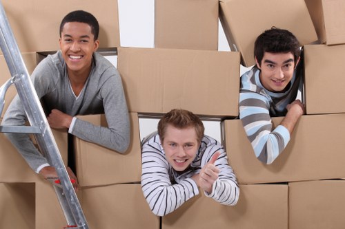 Protective wrapping and handling for a piano removal service