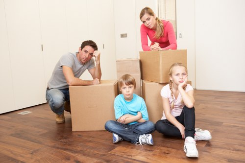 Commercial moving truck service for office relocation in Maida Vale