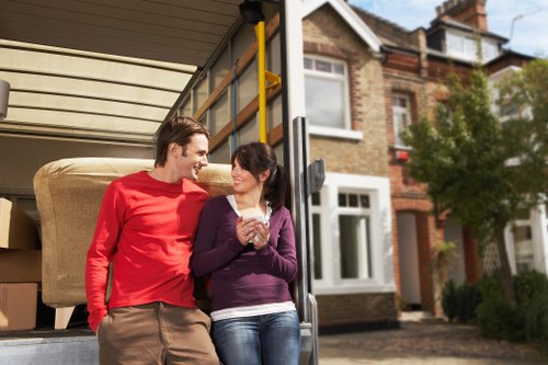 A low-carbon moving van used for eco-friendly removals in Maida Vale